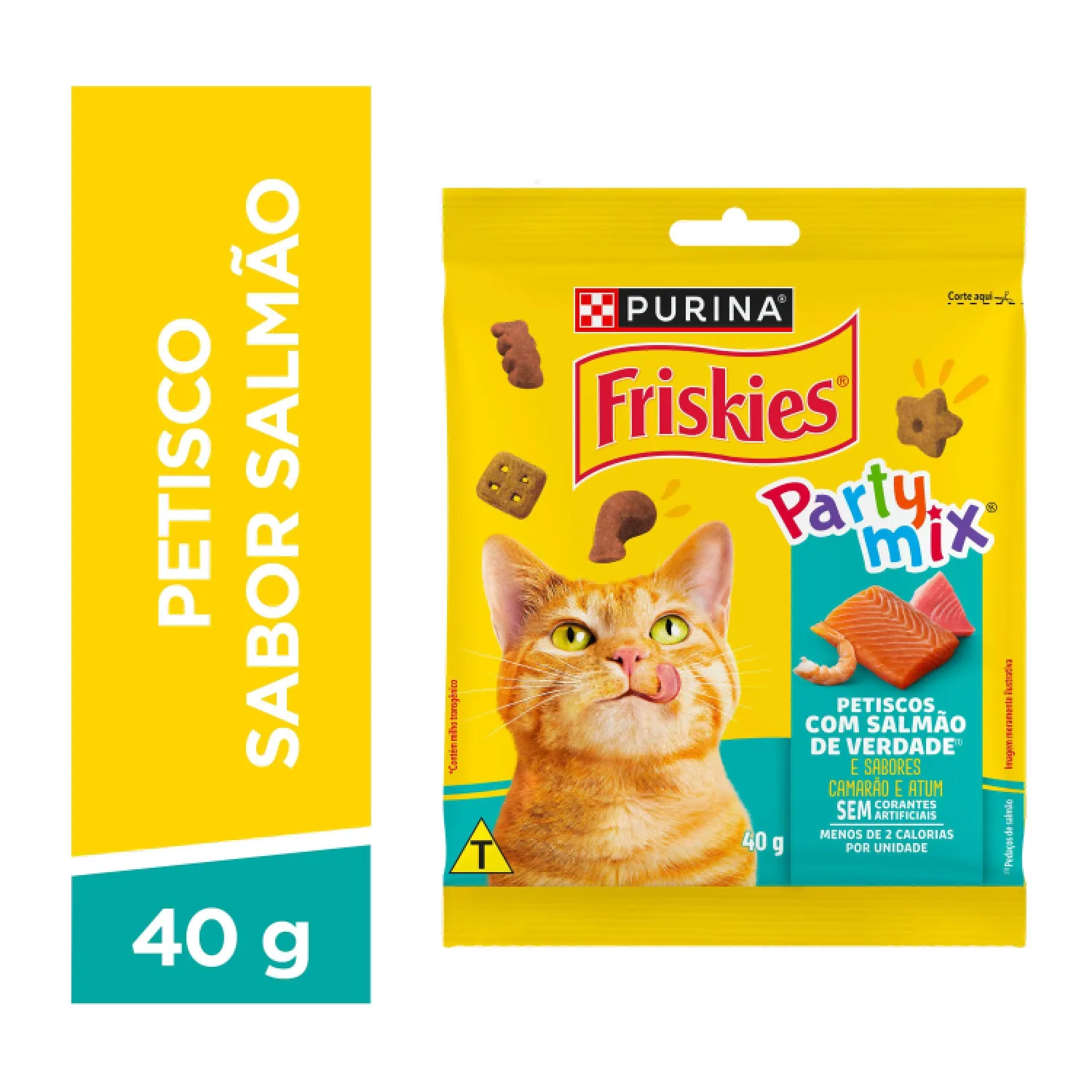 Petisco Friskies Party Mix Salmão